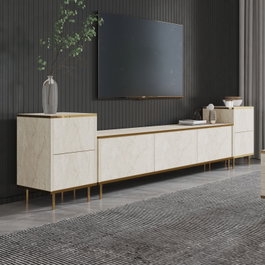 Hanah Home Imaj - Travertino, Mueble de TV
